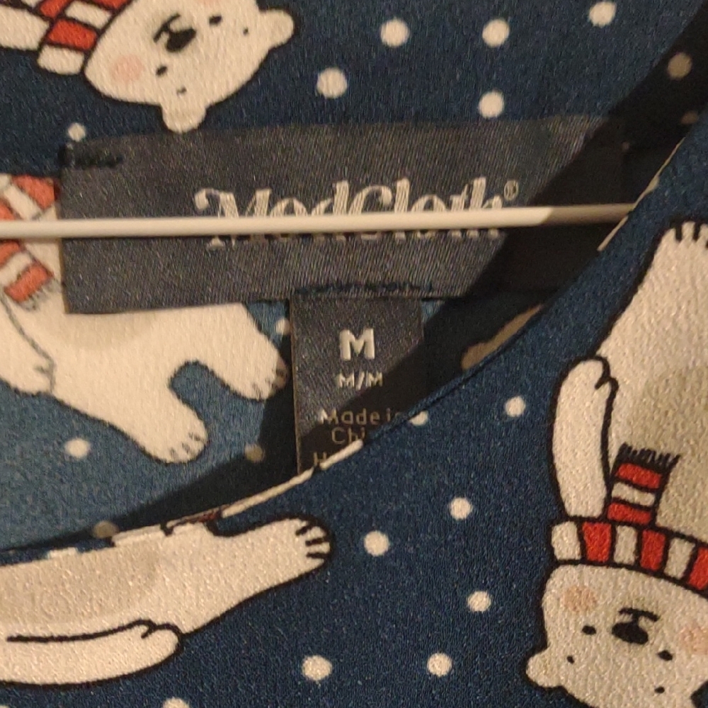 Modcloth Navy Rabbit Print Tee - Picture 3 of 3